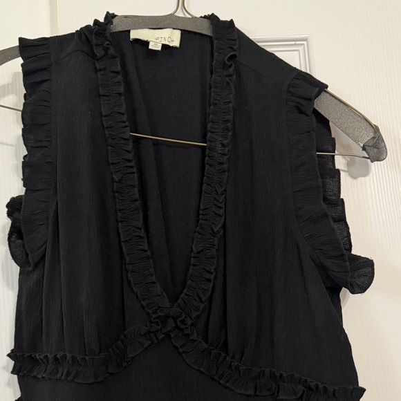 Pinch Black Ruffled Mini Dress - Picture 2 of 4